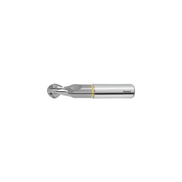 Garant Solid Carbide Ball Nose End Mill, for Aluminum, Uncoated, 4 mm 207026 4 - main